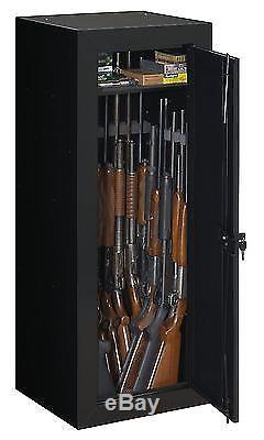 Stack On 22 Gun Steel Cabinet Door Organizer Safe Storage Lock Shotgun