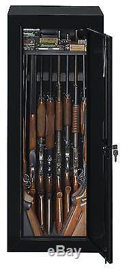 Stack On 22 Gun Steel Cabinet Door Organizer Safe Storage Lock Shotgun