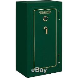Stack-On 24 Gun Fire Resistant Security Safe Combination Lock Green Steel