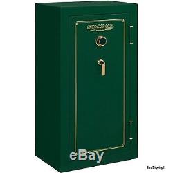 Stack-On 24 Gun Fire Resistant Security Safe Combination Lock Green Steel New