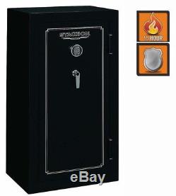 Stack-On Gun Safe 55 in. X 29.25 in. Electronic Lock Fire-Water Protection Black
