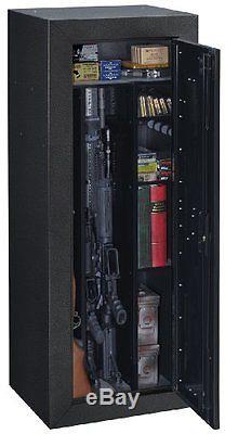 Stack On Gun Safe Security Cabinets Cylinder Lock Weapon Storage Black Box Ammo