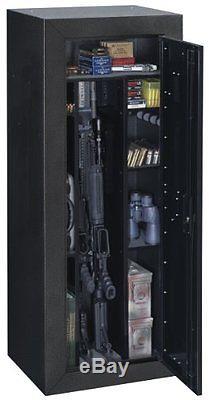 Stack On Gun Safe Security Cabinets Cylinder Lock Weapon Storage Black Box Ammo