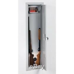 Stack-On IWC-55 Full Length In Wall Gun Storage Vault Cabinet Safe Key Lock