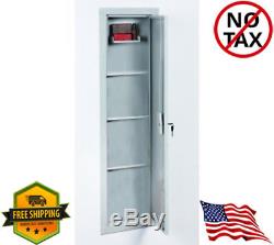 Stack-On IWC-55 Full Length In Wall Gun Storage Vault Cabinet Safe Key Lock New