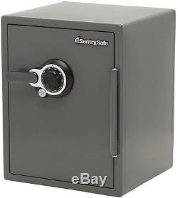 Steel Fire and Water Resistant Safe with Combination and Key Lock Pry Resistant