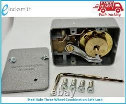 Steel Safe 3 Wheel Combination Safe Lock Gun Safes Drug Safes FREE POST