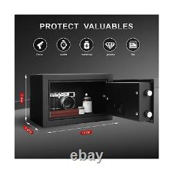 TIGERKING Digital Keypad Safe Box, Small Safe Money Safe Lock Box Cabinet Saf