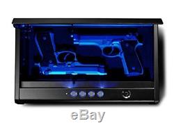 Two Handguns Pistols Hidden Storing Secret Digital LED+Key Lock Safe Concealment