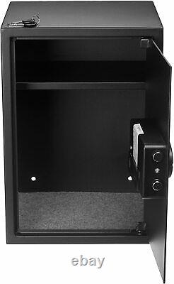 Ultra Secure Security Home Shop Safe 50 L With Digital Coded Lock Black