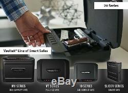 VAULTEK VT20i Biometric Bluetooth Smart Pistol Safe with Auto-Open Lid and Recha