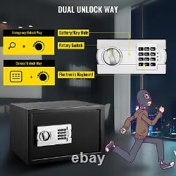 VEVOR Electronic Safe Box 1.2 Cub Digital Keypad Lock Security Cash Home Office