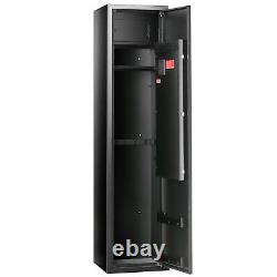 VEVOR Gun Safe Rifle Safe with Built-in Storage Locker 5 Rifles Storage Cabinet