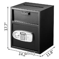 VEVOR Home Digital Safe Box Depository Drop Deposit Front Load Cash Vault Lock