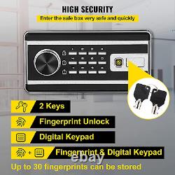 VEVOR Security Safe 1.7 Cubic Feet Electronic Safe with Fingerprint Lock 48L Dig
