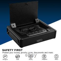 Vaiyer Gun Safe for Pistols, Biometric Pistol Safe Gun Lock Box for Home, Office