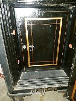 Victorian Antique Iron Office Safe, Combination Lock, Victor Cincinnati