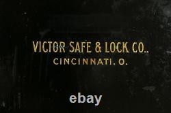 Victorian Antique Iron Office Safe, Combination Lock, Victor Cincinnati #35291