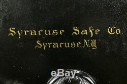Victorian Iron Antique Safe, Yale Combination Lock, Syracuse of NY #31160