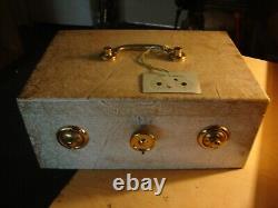 Vintage Keyed Jewelry Box Safe Alarm Double Combination Lock NOS New Old Stock