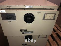 Vintage Mosler 2 Drawer File Cabinet Combination Lock Safe/File