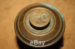 Vintage Safe Combination Lock and bolt Brass re-purpose Industrial Steam Punk