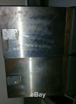 Vintage Sargent & Greenleaf 4 Door Bank Safe withCombination Lock Solid OPEN WORKS
