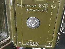 Vintage Syracuse Safe Co. Yale Combination Lock Rare Antique Floor Safe