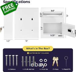 Volcora Key Drop Box with Lock, Drop Slot Depository Safe Box Digital Keypad, Mo