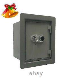 Wall Safe Fire Proof Mechanical Dial Lock and Keys 1 Hour Rating