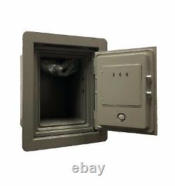 Wall Safe Fire Proof Mechanical Dial Lock and Keys 1 Hour Rating