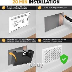 Wall Safe with Air Vent Cover Easy to Install Combination Lock