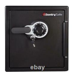 Water-Resistant Safe Fire-Resistant Durable with Combination Lock, 1.23 cu. Ft