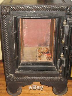 Working 1800's Antique Combination Safe Hall's Safe & Lock Co Home Office Orig