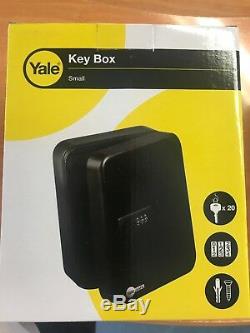 Yale Combination Lock Key Storage Box Cabinet 20 Hooks Wall Mounted Safe