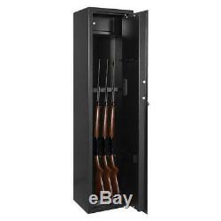 ZOKOP 5 Rifle Gun Storage Safe Electronic Security Cabinet with Pistol Lock Box